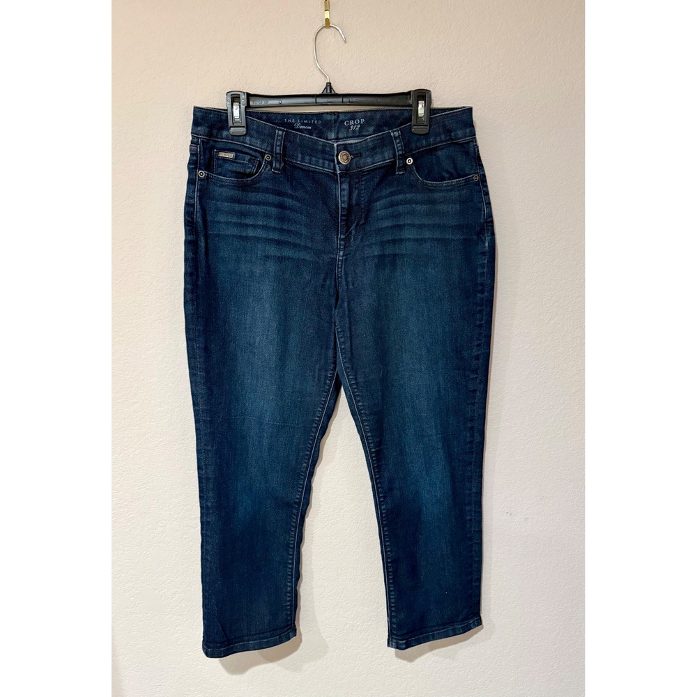 The Limited Denim Crop Jeans Dark Wash Stretch Casual Everyday Size 12L